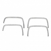 Coast To Coast Fender Trim - Short Wheel Well Stainless Steel Polished - CCIFTC163