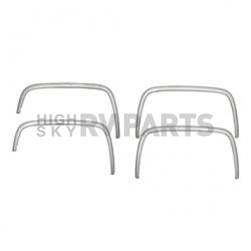 Coast To Coast Fender Trim - Short Wheel Well Stainless Steel Polished - CCIFTC163