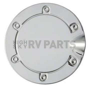 Coast To Coast Fuel Door Cover - Polished Silver Stainless Steel - CCIGDC11