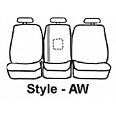 Covercraft Seat Cover Polycotton Charcoal Black One Row - SS3384PCCH