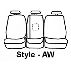 Covercraft Seat Cover Polycotton Charcoal Black One Row - SS3384PCCH