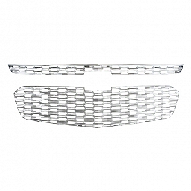 Coast To Coast Grille Insert - Chrome Plated ABS Plastic - IWCGI128