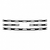 Coast To Coast Grille Insert - Black Gloss ABS Plastic - IWCGI139BLK