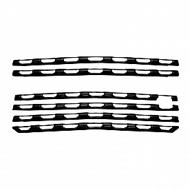 Coast To Coast Grille Insert - Black Gloss ABS Plastic - IWCGI167BLK