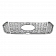 Coast To Coast Grille Insert - Chrome Plated ABS Plastic - IWCGI169