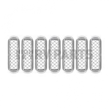 Coast To Coast Grille Insert - Chrome Plated ABS Plastic - ABS414