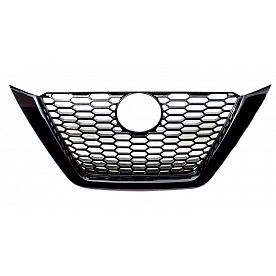 Coast To Coast Grille Insert - Black Gloss Plastic - IWCGI497BLK