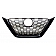 Coast To Coast Grille Insert - Black Gloss Plastic - IWCGI497BLK
