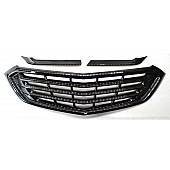 Coast To Coast Grille Insert - Black Gloss Plastic - IWCGI502BLK