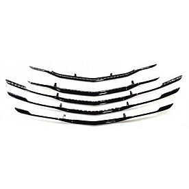 Coast To Coast Grille Insert - Black Gloss Plastic - IWCGI504BLK