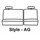Covercraft Seat Cover Polycotton Charcoal Black One Row - SS7454PCCH