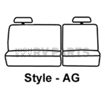 Covercraft Seat Cover Polycotton Charcoal Black One Row - SS7454PCCH