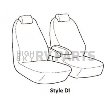 Covercraft Seat Cover Polycotton Charcoal Single - SS7506PCCH