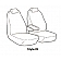 Covercraft Seat Cover Polycotton Charcoal Single - SS7506PCCH