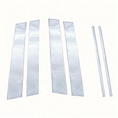 Coast To Coast Body Pillar Cover - Polished Stainless Steel Silver Set of 6 - CCIPC206