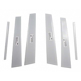 Coast To Coast Body Pillar Cover - Polished Stainless Steel Silver Set of 6 - CCIPC2105