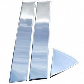 Coast To Coast Body Pillar Cover - Polished Stainless Steel Silver Set of 6 - CCIPC211