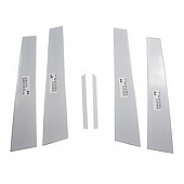 Coast To Coast Body Pillar Cover - Polished Stainless Steel Silver Set of 6 - CCIPC2112