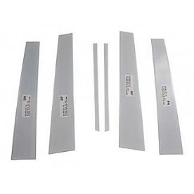 Coast To Coast Body Pillar Cover - Polished Stainless Steel Silver Set of 6 - CCIPC2119