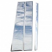 Coast To Coast Body Pillar Cover - Polished Stainless Steel Silver Set of 6 - CCIPC217