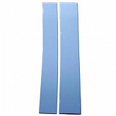 Coast To Coast Body Pillar Cover - Polished Stainless Steel Silver Set of 4 - CCIPC238