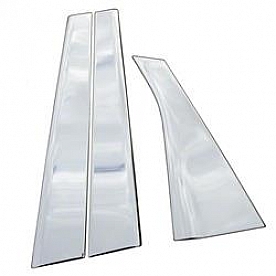 Coast To Coast Body Pillar Cover - Polished Stainless Steel Silver Set of 6 - CCIPC255