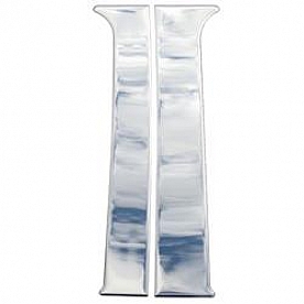 Coast To Coast Body Pillar Cover - Polished Stainless Steel Silver Set of 4 - CCIPC261