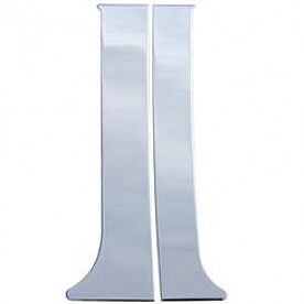 Coast To Coast Body Pillar Cover - Polished Stainless Steel Silver Set of 4 - CCIPC262