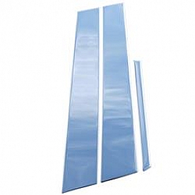 Coast To Coast Body Pillar Cover - Polished Stainless Steel Silver Set of 6 - CCIPC267