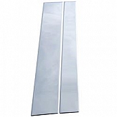 Coast To Coast Body Pillar Cover - Polished Stainless Steel Silver Set of 4 - CCIPC269
