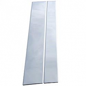 Coast To Coast Body Pillar Cover - Polished Stainless Steel Silver Set of 4 - CCIPC269