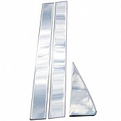 Coast To Coast Body Pillar Cover - Polished Stainless Steel Silver Set of 6 - CCIPC273
