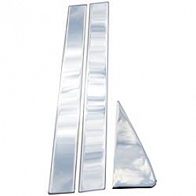 Coast To Coast Body Pillar Cover - Polished Stainless Steel Silver Set of 6 - CCIPC273