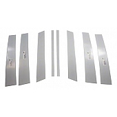 Coast To Coast Body Pillar Cover - Polished Stainless Steel Silver Set of 8 - CCIPC286