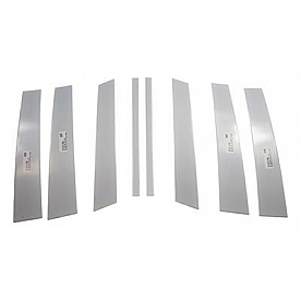 Coast To Coast Body Pillar Cover - Polished Stainless Steel Silver Set of 8 - CCIPC286