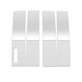 Coast To Coast Body Pillar Cover - Polished Stainless Steel Silver Set of 4 - CCIPC459