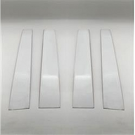 Coast To Coast Body Pillar Cover - Polished Stainless Steel Silver Set of 4 - CCIPC460