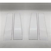 Coast To Coast Body Pillar Cover - Polished Stainless Steel Silver Set of 4 - CCIPC461