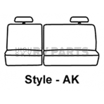Covercraft Seat Cover Polycotton Charcoal Black One Row - SS8379PCCH