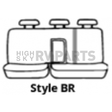 Covercraft Seat Cover Polycotton Charcoal Single - SS8466PCCH