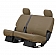 Covercraft Seat Cover Polycotton Taupe Single - SS8497PCTP