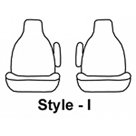 Covercraft Seat Cover Polycotton Gravel Set Of 2 - SSC2511CAGY
