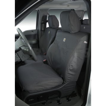 Covercraft Seat Cover Polycotton Gravel Set Of 2 - SSC2518CAGY-1