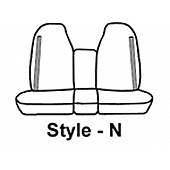 Covercraft Seat Cover Polycotton Gravel One Row - SSC3251CAGY