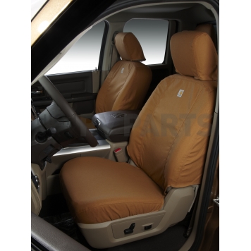 Covercraft Seat Cover Polycotton Brown One Row - SSC3381CABN-1