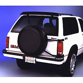 Covercraft Spare Tire Cover 26-1/2 Inch Black Vinyl With Mesh Polyester Backing - ST1001BK