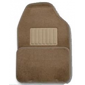 Coast To Coast Floor Mat - Universal Fit Dark Tan Carpet 4 Pieces - IWCCCFMDT