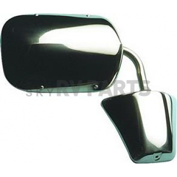 CIPA USA Exterior Mirror Rectangular Manual Silver Single - 46100