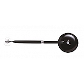 CIPA USA Exterior Mirror Round Manual Black Single - 49704