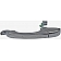 Help! By Dorman Exterior Door Handle - Plastic Silver Single - 80609
